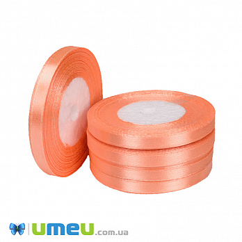 Атласна стрічка, 6 мм, Абрикосова (LEN-050962)