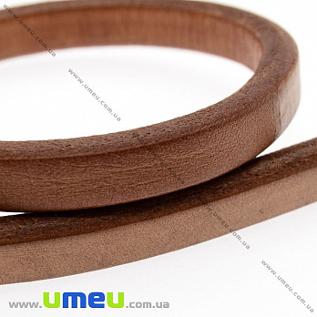 [Архів] Основа для браслета Regaliz з нат. шкіри, Коричнева, 10х6мм, 20 cм (OSN-009148)