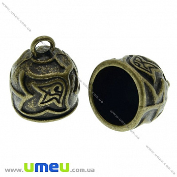 [Архів] Ковпачок металевий, 18х15 мм, Антична бронза (OBN-022884)