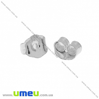 Заглушки для пусет Серебро (925 проба), 4,6х4,5 мм, 1 пара (SER-004183)