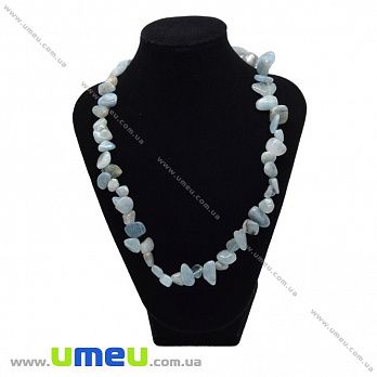 [Архів] Намиста з натурального каменю Аквамарин, 49 см (BUS-035359)