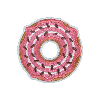 Термоаппликация, Пончик, 6,5 см, Розовая (APL-060117)