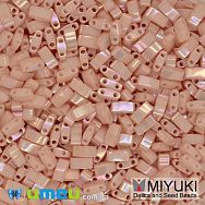 Бісер японський Miyuki HALF TILA №596, 5х2,3 мм, Персиковий, 5 г (BIS-046078)