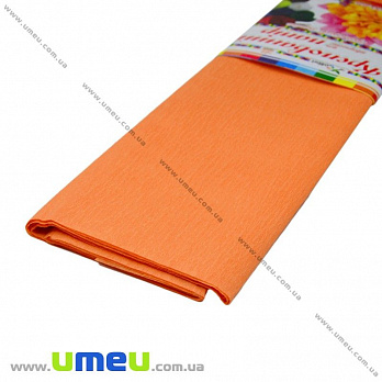 Гофрированная бумага Украина, Оранжевая, 0,5х2 м, 1 рулон (DIF-019133)
