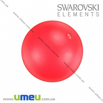 Бусина Swarovski 5810 Neon Red Pearl, 10 мм, 1 шт (BUS-009887)