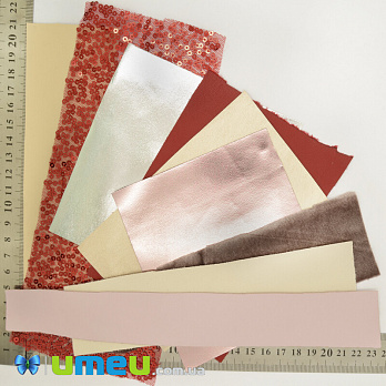 Набор тканей, Золотисто-красный, 1 набор (LTH-042064)