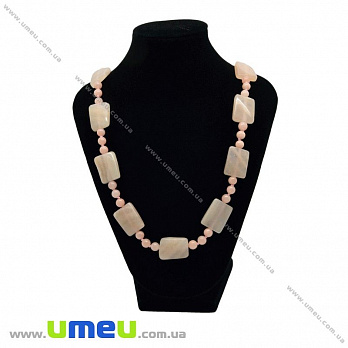 [Архів] Намиста з натурального каменю Селеніт, 60 см (BUS-028729)