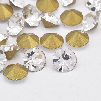 Стрази скляні конусні SS20 (4,6 мм), Білі (STR-059355)