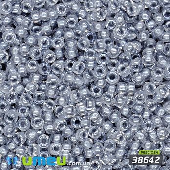 Бісер чеський №669/38642, Сірий, Пофарбований глазурований, 10/0 (BIS-047852)