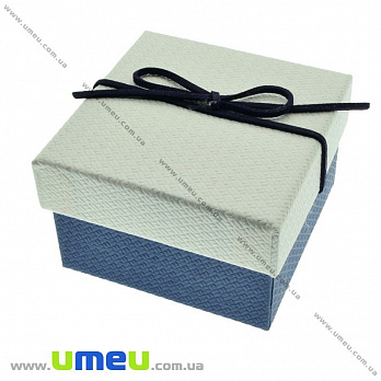 Подарочная коробочка Квадратная, 8,5х8,5х6 см, Синяя, 1 шт (UPK-023094)