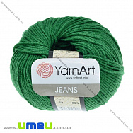 Пряжа YarnArt Jeans 50 г, 160 м, Зелена 52, 1 моток (YAR-025316)