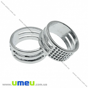 Кольцо для разгибания соединительных колечек, 19х9 мм, Темное серебро, 1 шт (INS-024122)