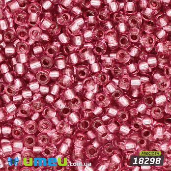 Бисер чешский №340/18298, Розовый темный, Блестящий, 10/0 (BIS-004412)