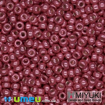 Бісер японський Miyuki круглий RR 11/0 №4211 Duracoat Galvanized, Малиновий (BIS-045703)
