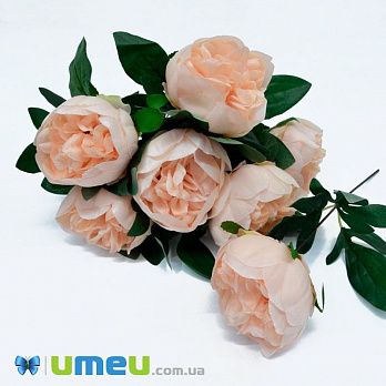 [Архів] Півонія тканинна, 80 мм, Персикова (DIF-044985)