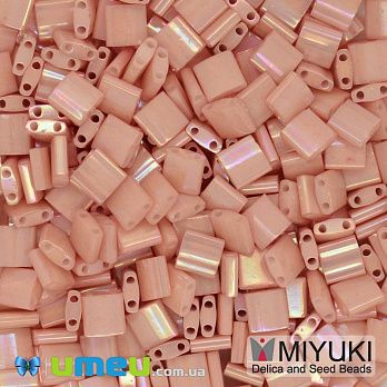 Бісер японський Miyuki TILA №596, 5х5 мм, Персиковий (BIS-046057)