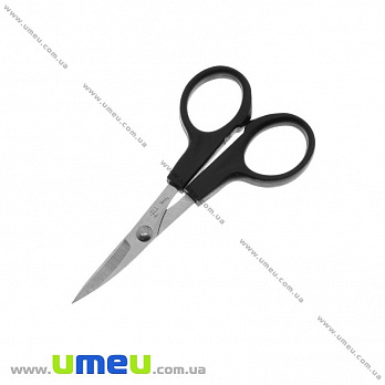 Ножницы изогнутые, 10 cм, Черные, 1 шт (INS-031831)