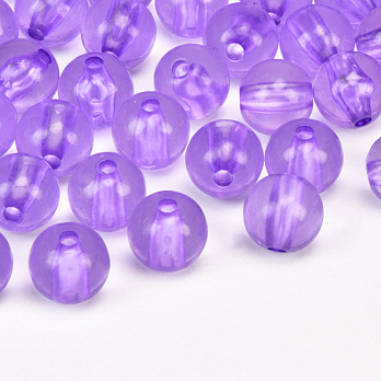 Намистини для сумок ОПТ, Акрилові, Круглі, 9,5 мм, Бузкові (BUS-059849)