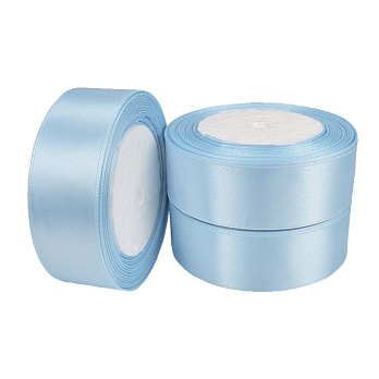 Атласна стрічка, 30 мм, Блакитна (LEN-061108)