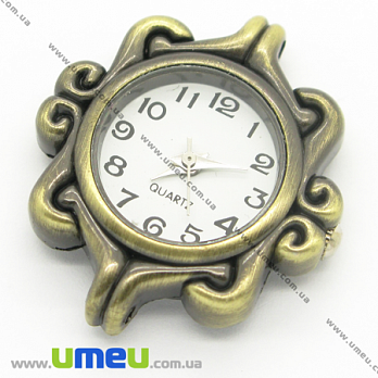 Часы для браслетов, Античная бронза, 31х26 мм, 1 шт (CLC-006171)