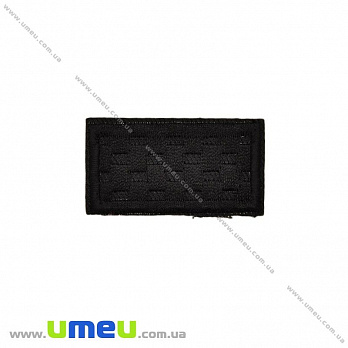 Термоаплікація, Чорна, 4х2 см (APL-022357)