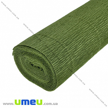 Гофрированная бумага Италия, Зеленая (травяная) 622, 180 г, 50х50 см (DIF-035507)