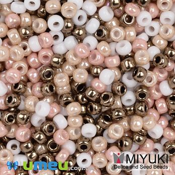 Бісер японський Miyuki круглий RR 8/0 №mix101, Бежевий (BIS-049834)