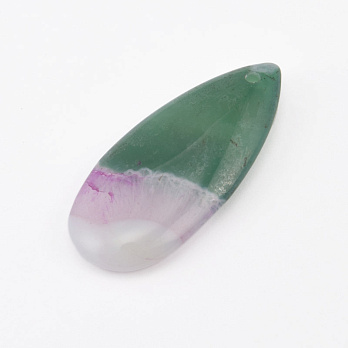 Підвіска Крапля, Натур. камінь Агат бразильський, 40х18 мм (POD-058681)