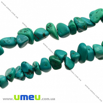 Скол (крихта) натуральний камінь Бірюза, 6-8 мм, (40 см) (BUS-008348)