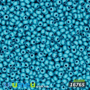 Бісер чеський №844/16765, Блакитний, Перламутровий, 10/0 (BIS-043962)