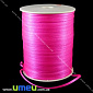 Атласна стрічка двостороння, 3 мм, Яскраво-рожева, 1 м (LEN-009651)