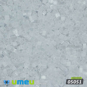 Бісер чеський Сатин 10/0, №05051, Білий (BIS-028426)