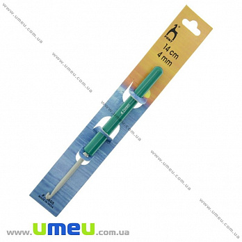 Крючок для вязания тефлоновый с пластиковой ручкой Pony (Индия), 4,0 мм, 1 шт (YAR-024545)