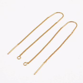 Швензи з ланцюжком, 6 см, Латунь з покриттям 18 kt (STL-061310)