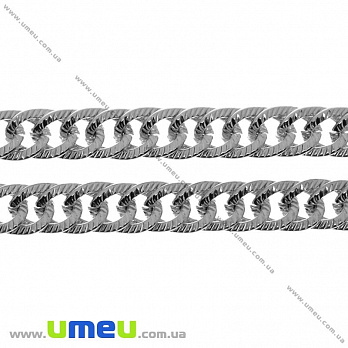 Ланцюг, Темне срібло, 16х12 мм (ZEP-031415)
