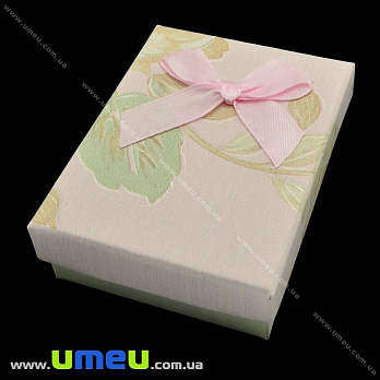 Подарочная коробочка Прямоугольная с узором, 9х7х3 см, Розовая, 1 шт (UPK-023172)