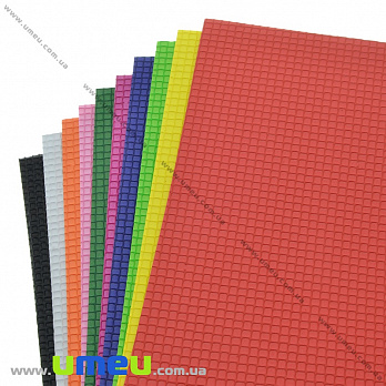 Набір фактурного фоамірана TIKI 20х30 см, 10 кольорів, 10 листів (FOM-034578)