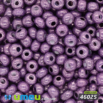 Бисер чешский 6/0, №46025, Фиолетовый, Перламутровый, 5 г (BIS-024369)
