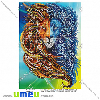 Схема для виш. бісером Dana, Лев. Дві стихії DANA-3289, 39х28 см (SXM-034496)