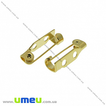 Основа для брошки з нерж. сталі, 17х5 мм, Золото (STL-034143)