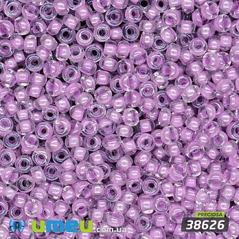 Бісер чеський №666/38626, Бузковий, Пофарбований, 10/0 (BIS-047849)