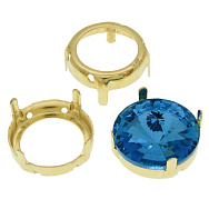 Оправа-цапи під Ріволі Кругла, 18 мм, Золото (OSN-021952)