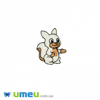 Термоаплікація дитяча Білочка, 3,5х2,5 см (APL-042434)