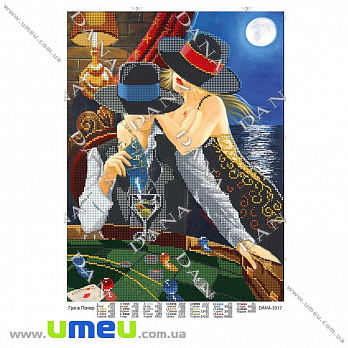 Схема для виш. бісером Dana, Гра в покер DANA-3317, 38х29 см (UPK-027807)