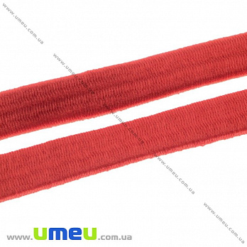 Резинка плоская 10 мм, Красная, 1 м (LEN-028590)