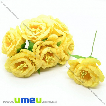 [Архів] Еустома тканинна, 40 мм, Жовта (DIF-029744)