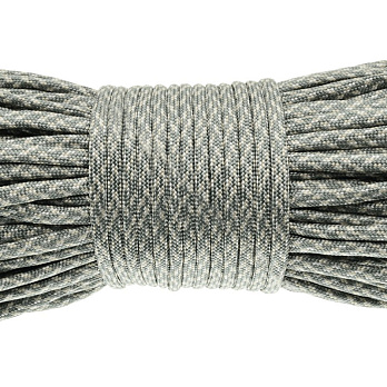 Шнур паракорд семіжільний меланж 4 мм, Сірий (LEN-024919)