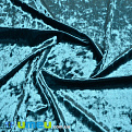 Бархат корейский стрейчевый Мраморный, Бирюзовый, 20х29 см (TKN-040522)