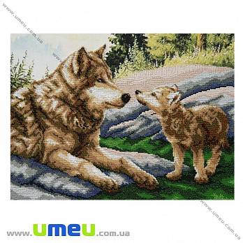 Схема для виш. бісером VDV, Вовки Т-118, 43х33 см (SXM-029191)