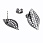 /p55774-puseti-iz-nerzh-stali-s-zaglushkami-listiki-18x11-mm-temnoe-serebro/